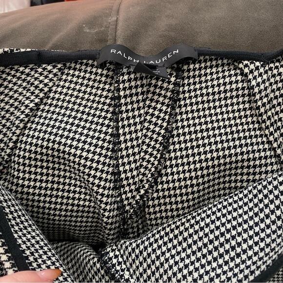 Ralph Lauren Black Label Wool Houndstooth Stretch Pants Dress Trouser Sz 4 - Picture 8 of 12